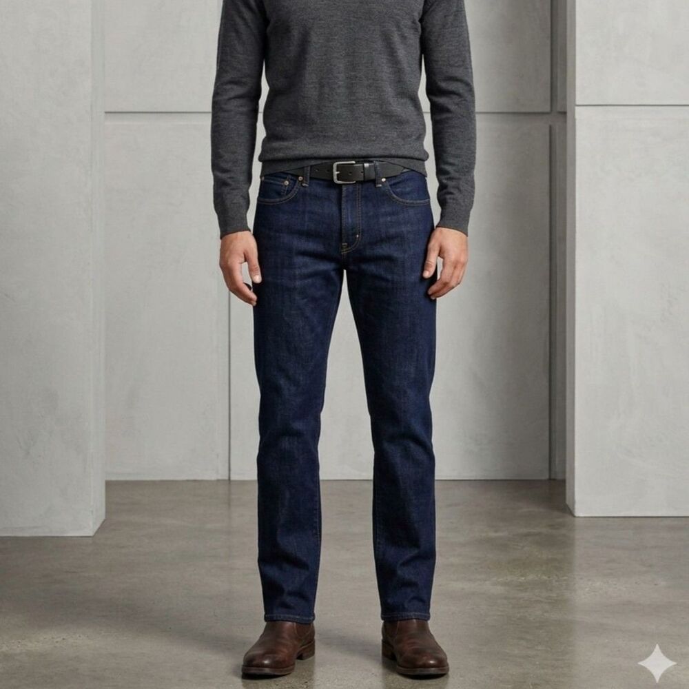 Urban Star 32X30 Men’s Straight Leg Jeans Dark Wash #denim #contemporary